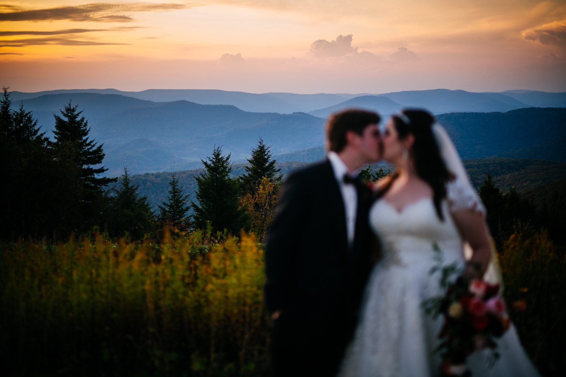 snowshoe mountain resort wedding couple portrait