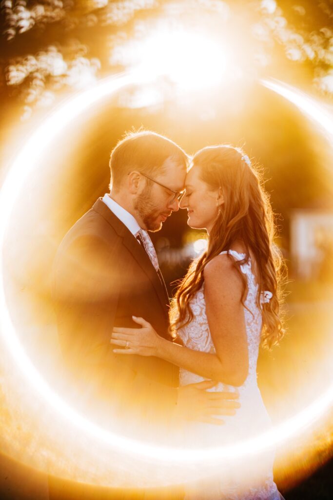 caitlyn and jason enveloped in a ring of fire