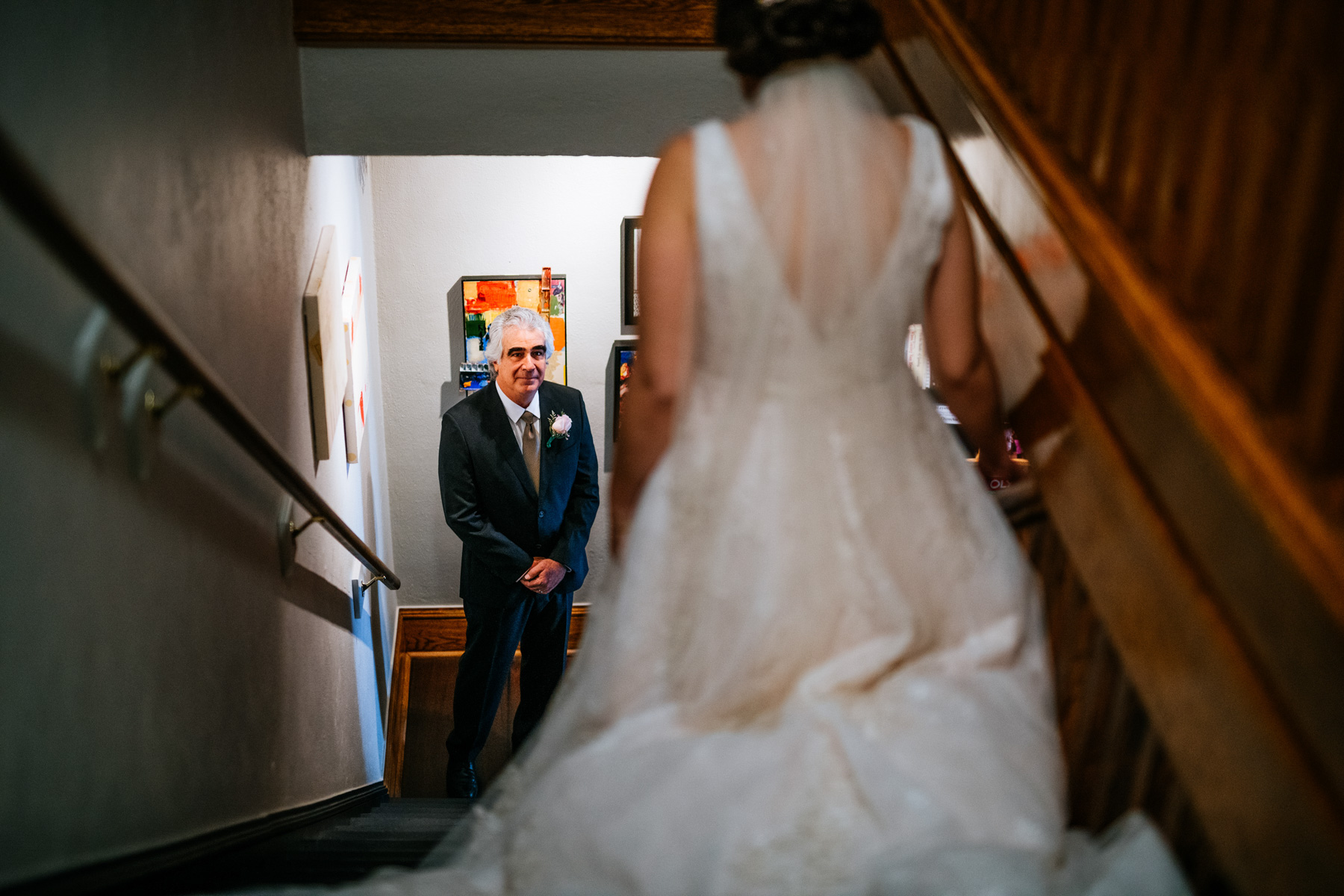 dad sees bride