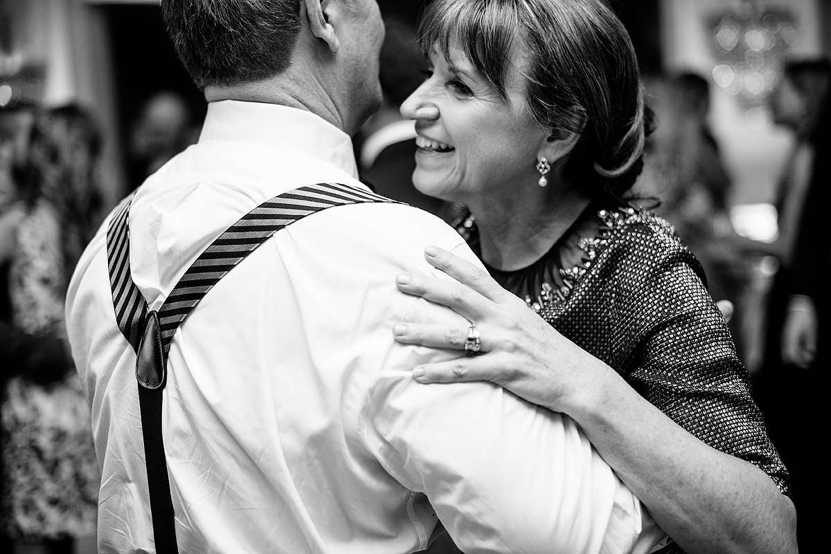 parents of the bride dancing at greenbrier wedding reception